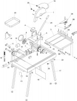 Altrad Belle BC 350 Bench Saws Spare Parts - Main Assembly